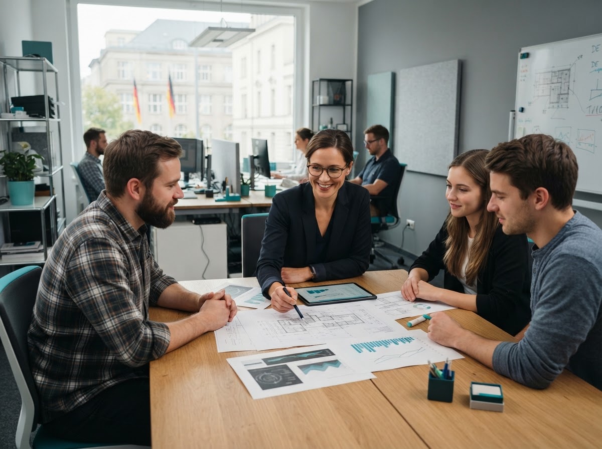 Stein Tauschanz Team bei der Arbeit an Datenanalysen